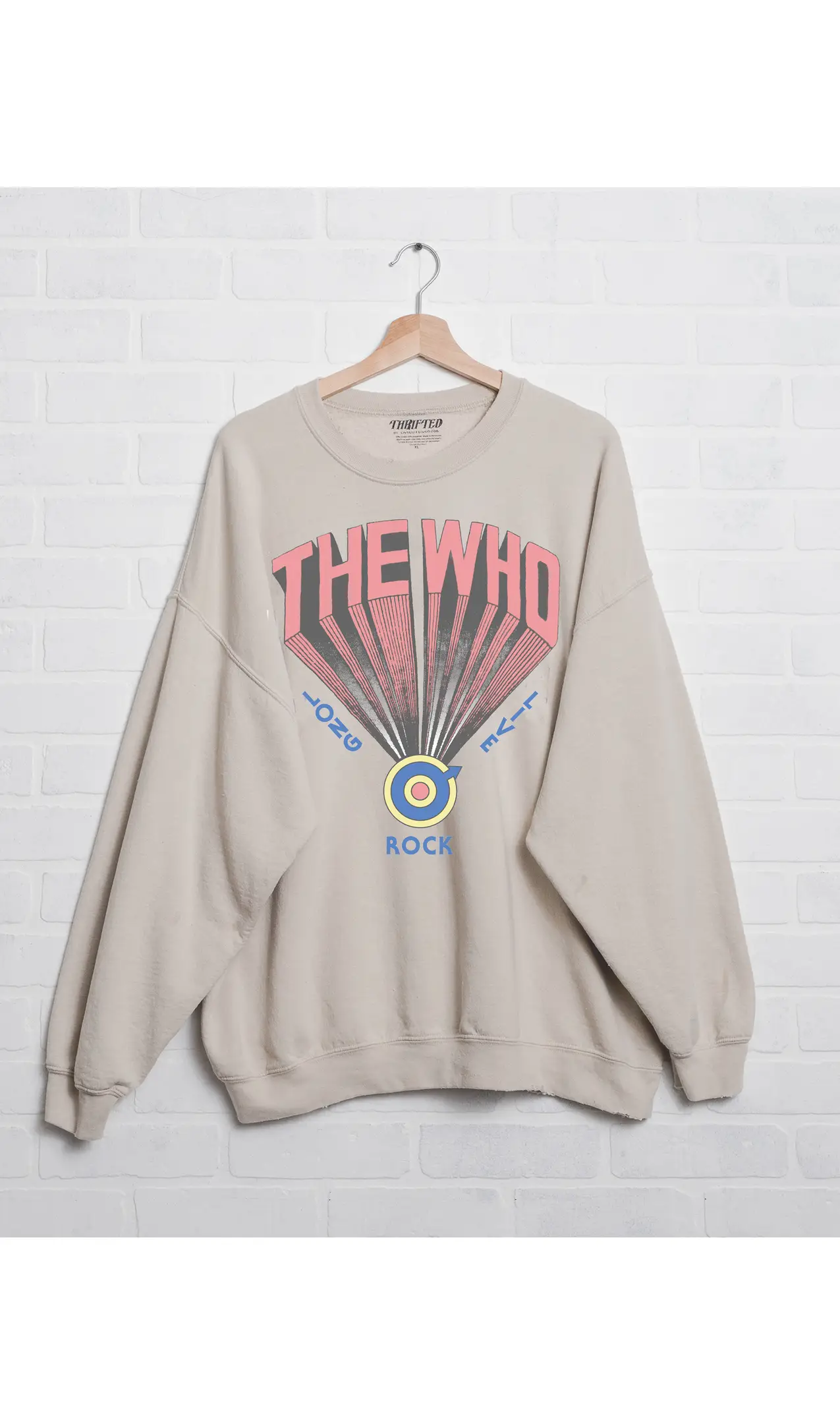 The Who Graphic  Crewneck Sweatshirt, Retro Vintage Inspired Sweatshirt 