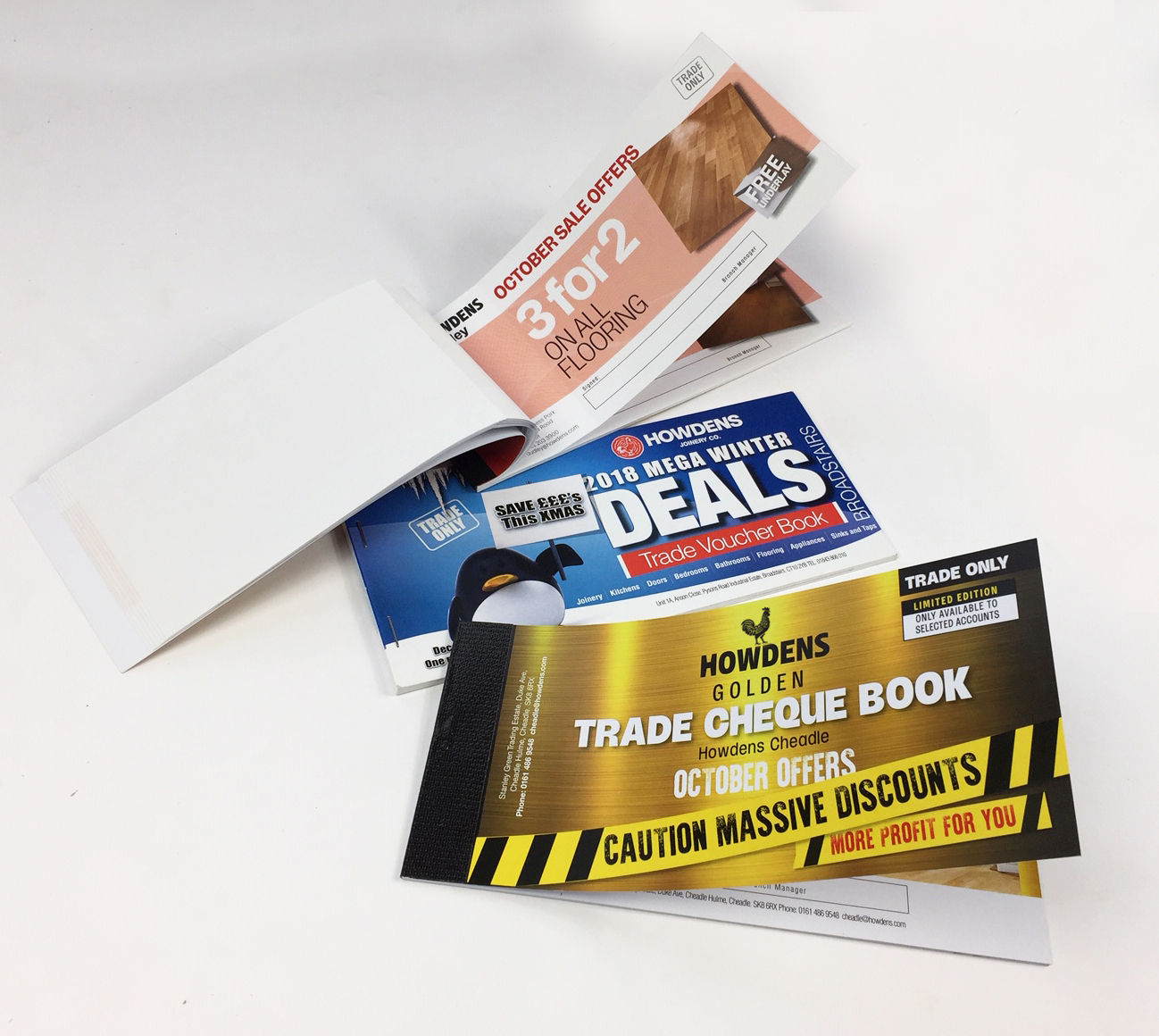 Howdens Voucher Cheque book