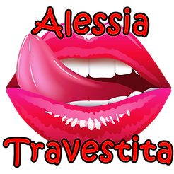Alessia Travestita Red Lip Logo
