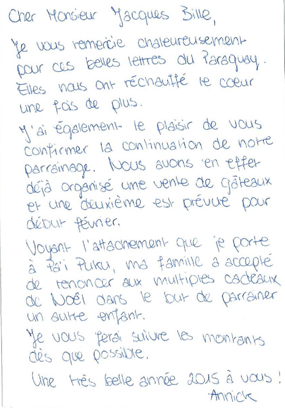 Lettre à Jacques Bille