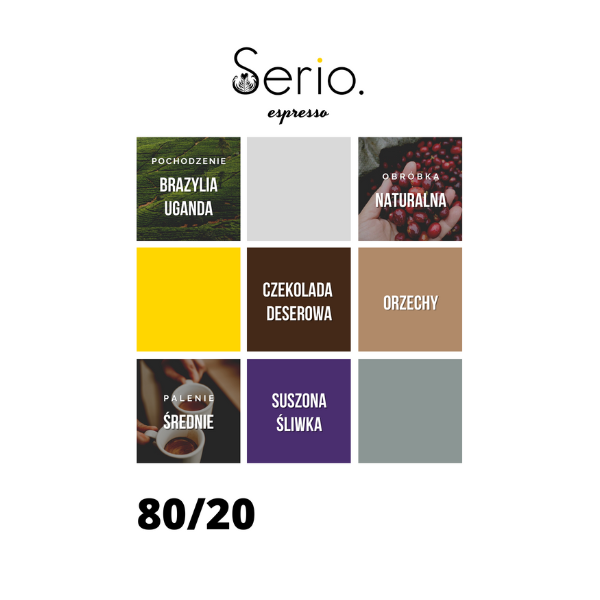 Miniatura: Blend 80/20 - kawa ziarnista 1kg