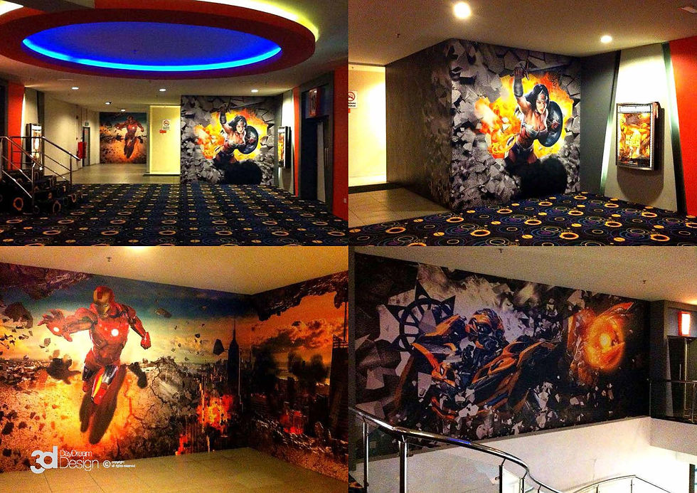 Super Star Cinema Wall Mural