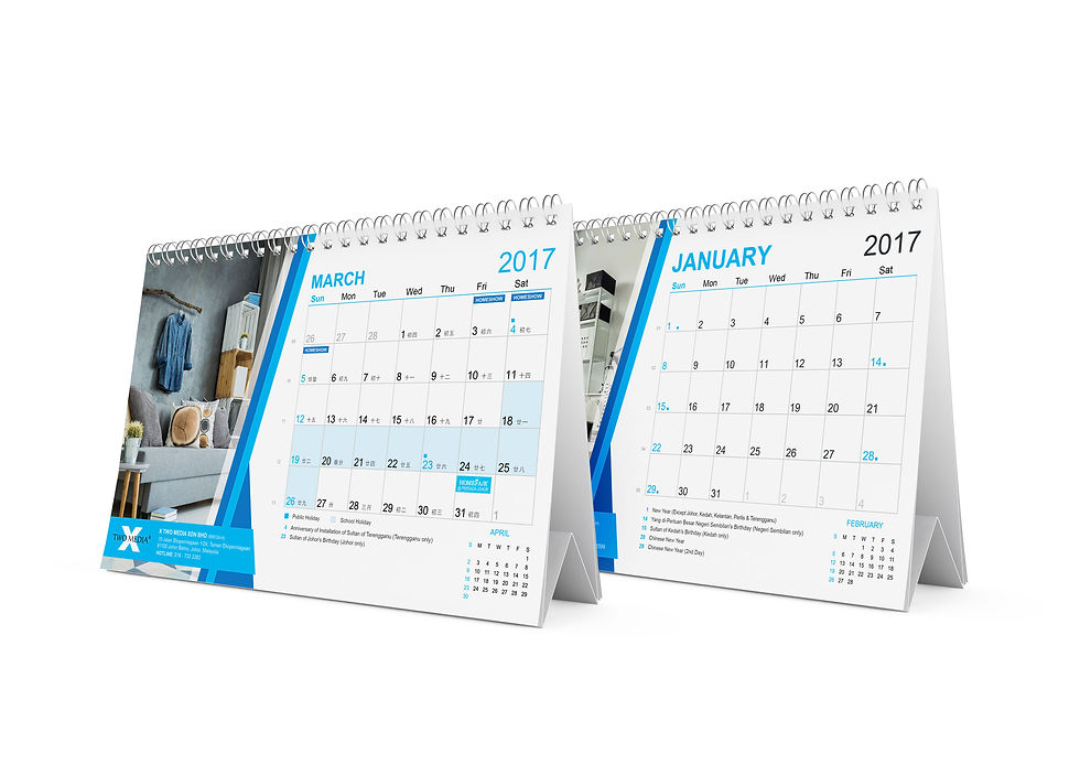 X 2 Media Calendar
