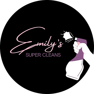 Emily's Super Cleans logo: A sleek, professional design embodying our commitment to quality cleaning services.