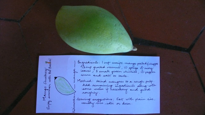 Kilimooku manga chutney