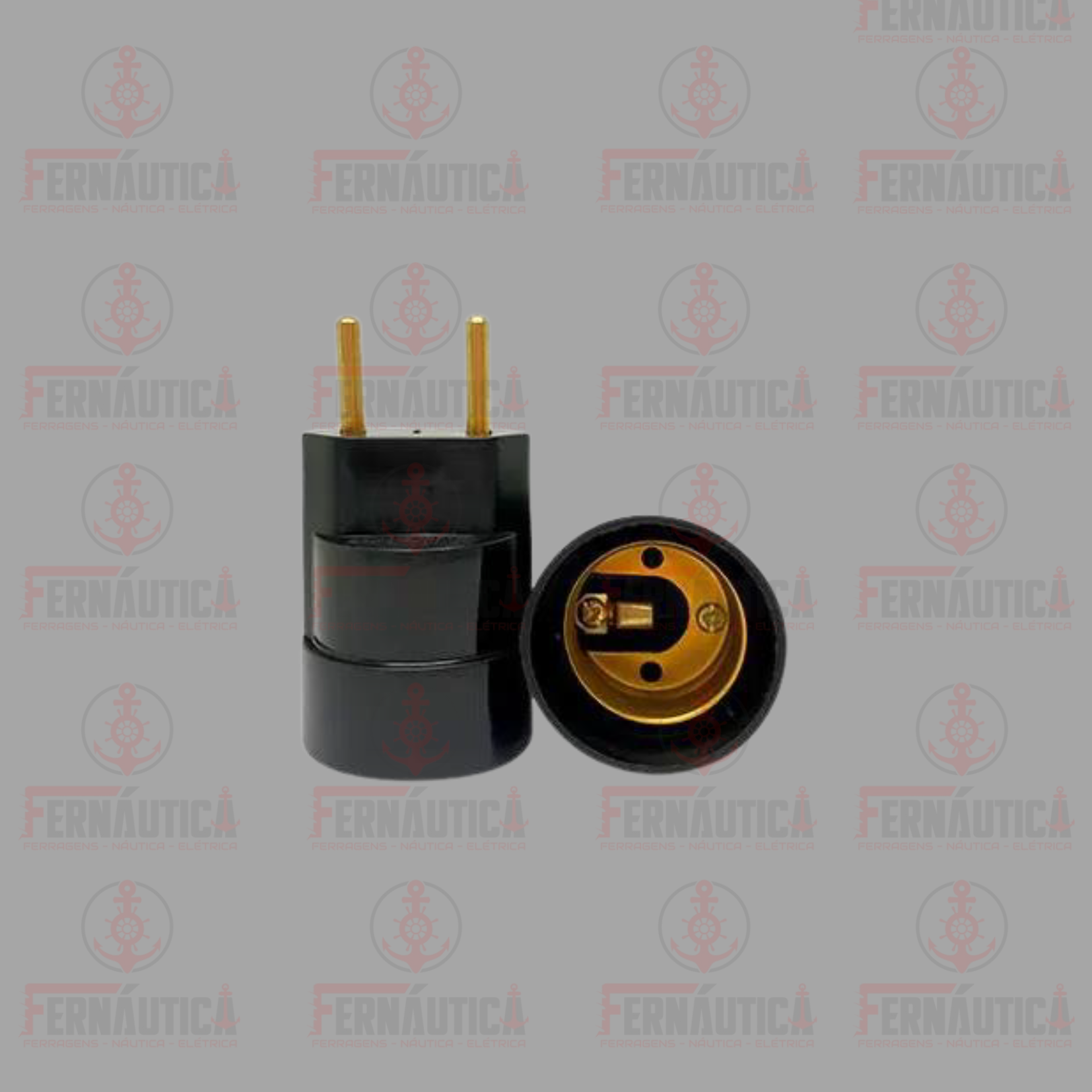 BOCAL 2P BASE E27 0-250V - PRETO