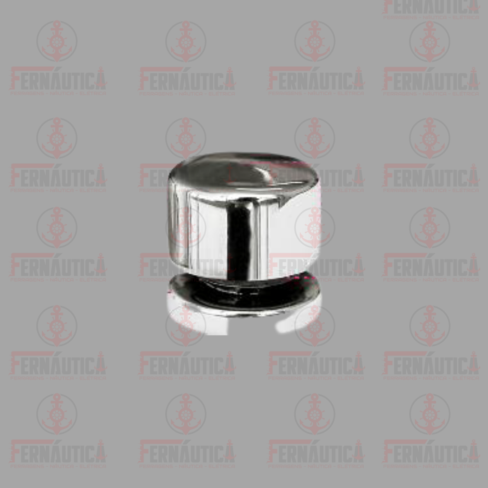 BOTÃO FRANCÊS LISO CROM INOX