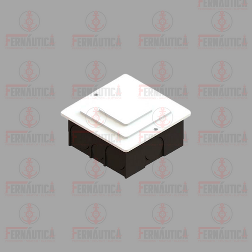 CAIXA DE PASSAGEM - 15CM X 15CM X 8,1CM BRANCO | FERNÁUTICA