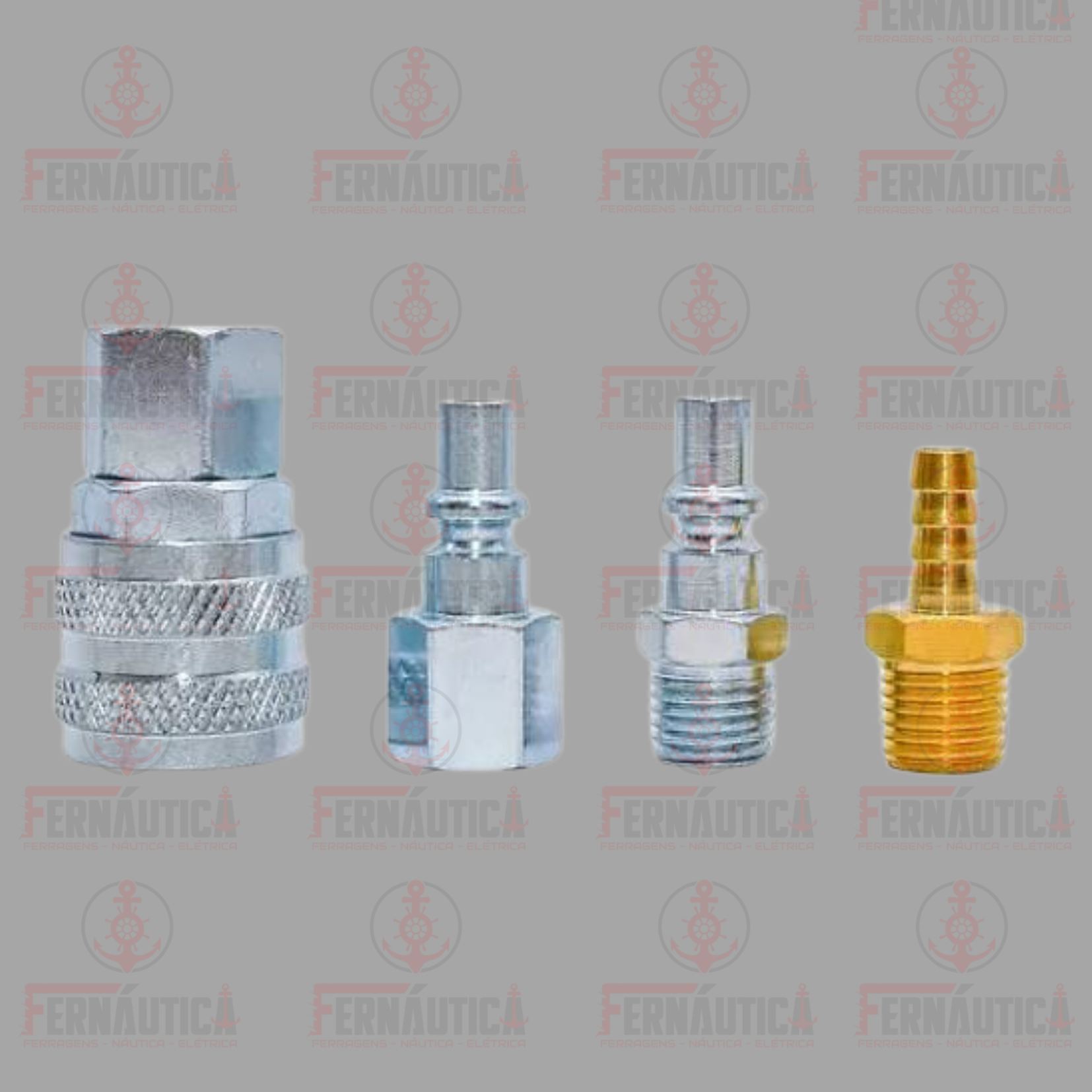 JOGO ENGATE RÁPIDO 1/4 NPT 4 PEÇAS