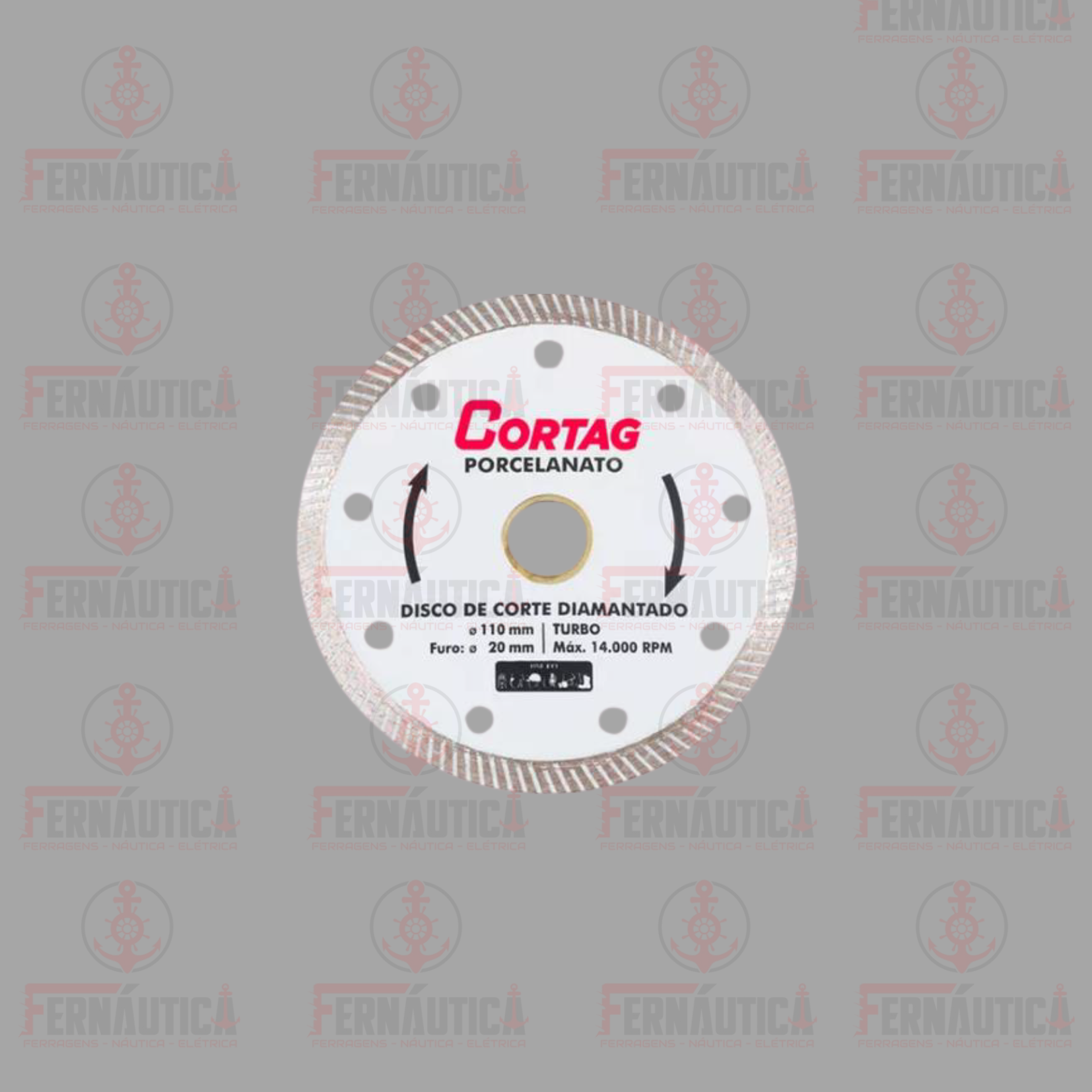 DISCO CORTE PORCELANATO 106X10X20MM