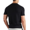 Thumbnail: MENS ULTRA FINE COTTON HIGH V NECK KNITTED T-SHIRT BLACK