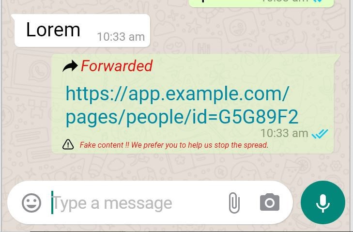 WhatsApp fake news detection system