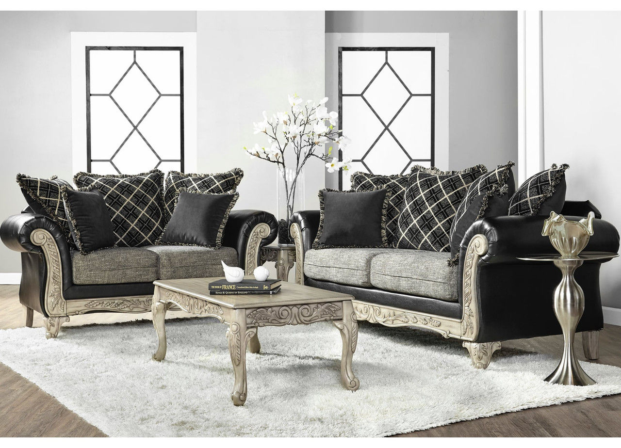 Marino Ebony Sofa and Love