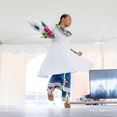 Seneca girl dancing