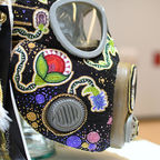 beaded gas mask
