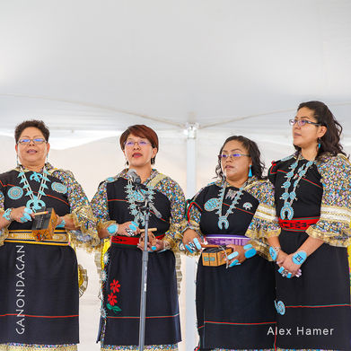 Zuni women singing