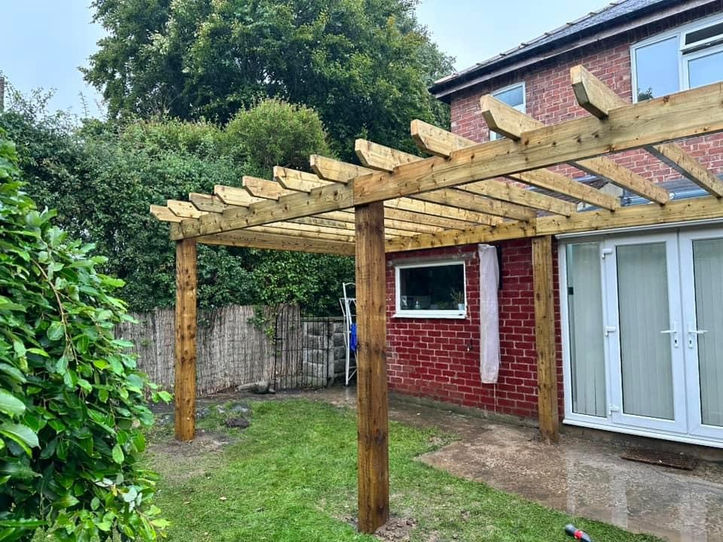 large pergola area