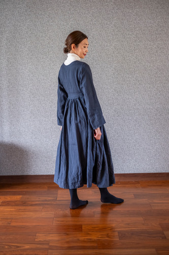 新品 カーサフライン リネン ギャザーカシュクールミニワンピース 春夏 CASA FLINE（カーサフライン）の「カシュクールミニワンピース