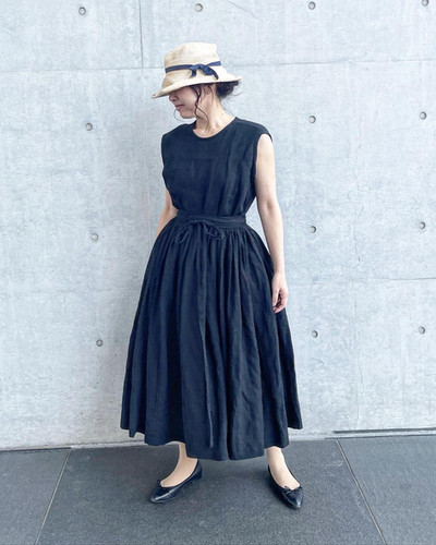 マイラン　シルク・リネン　ラップスカート マイラン シルク・リネン ラップスカート