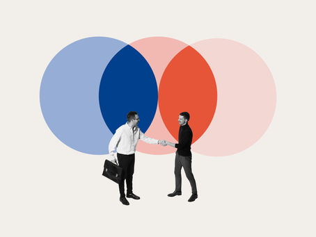 Two men shaking hands