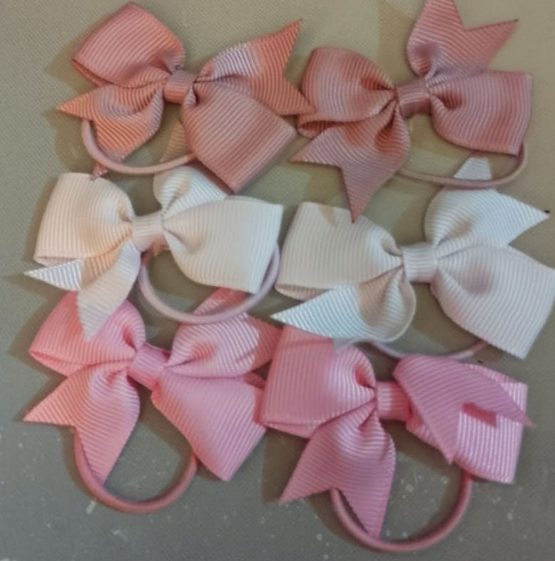 Thumbnail: Grosgrain Ribbon Pigtail Hair Bows