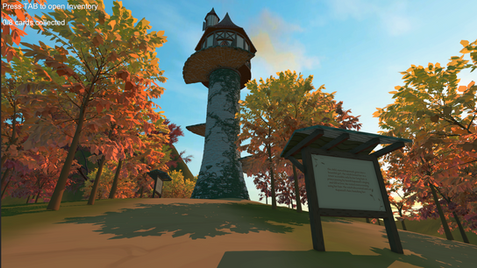 Walking Up to Tower