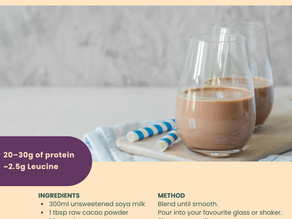 My Favourite Workout Recovery Drink: Chocolate Soya Milk with a Protein Boost
