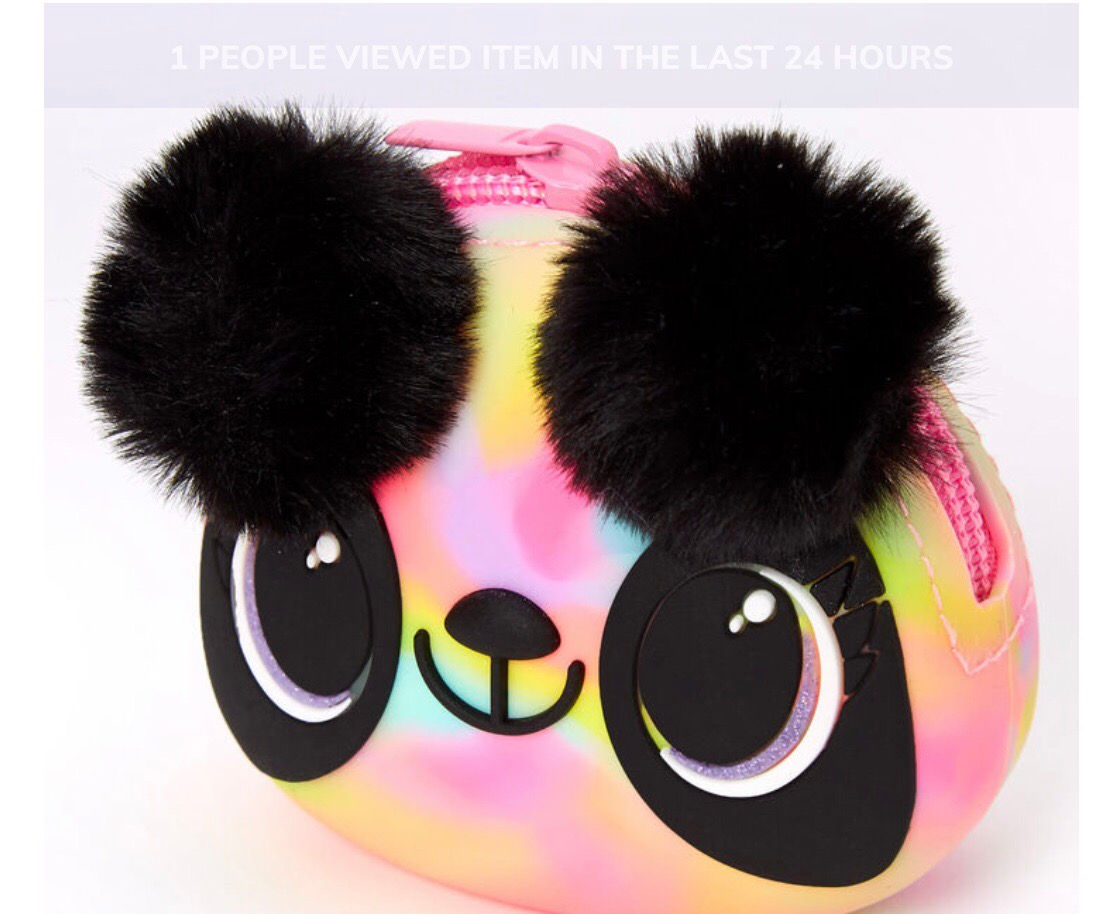 Paige the Panda Rainbow Jelly Coin Purse