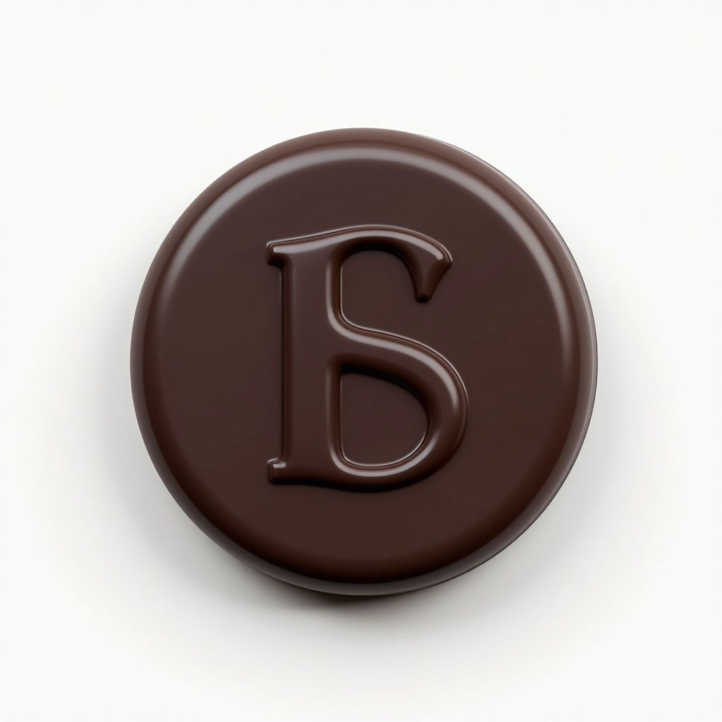 Monogram Chocolate Disc