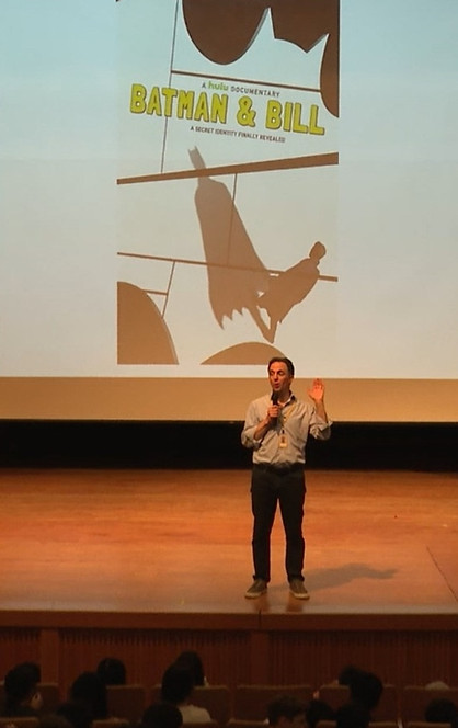 keynote speaker/author Marc Tyler Nobleman on stage