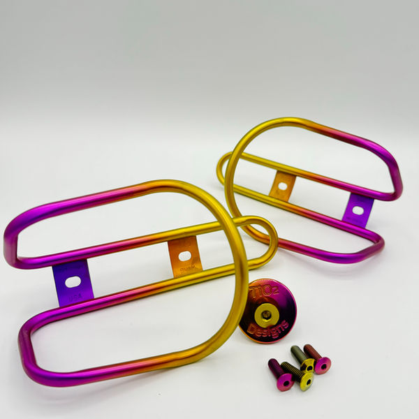 Ti Cage — Gold-Violet Fade