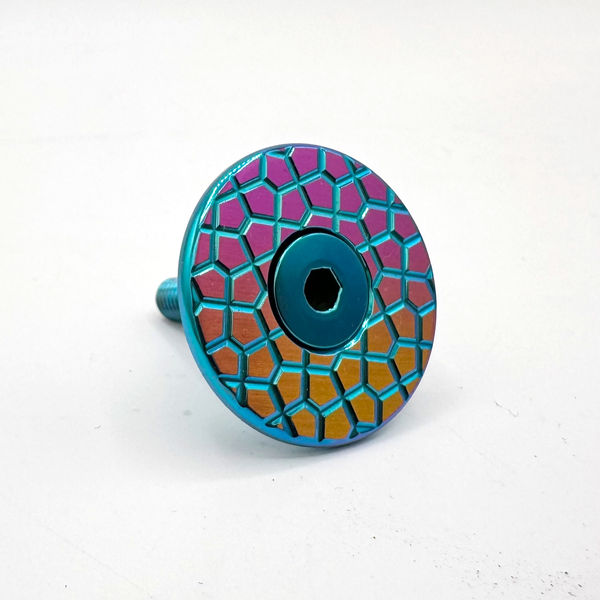 Ti Stem Cap + Bolt — Cairo Fade