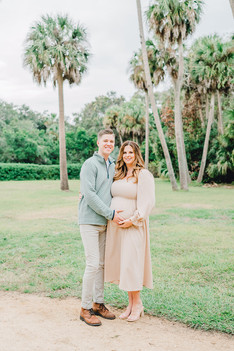 maternity photo session st. augustine florida in washington oaks