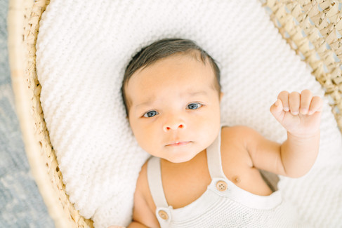 lifestyle newborn photography session in a studio Jacksonville, Florida