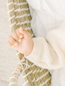 lifestyle newborn photography session in a studio Jacksonville, Florida