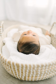 lifestyle newborn photography session in a studio Jacksonville, Florida