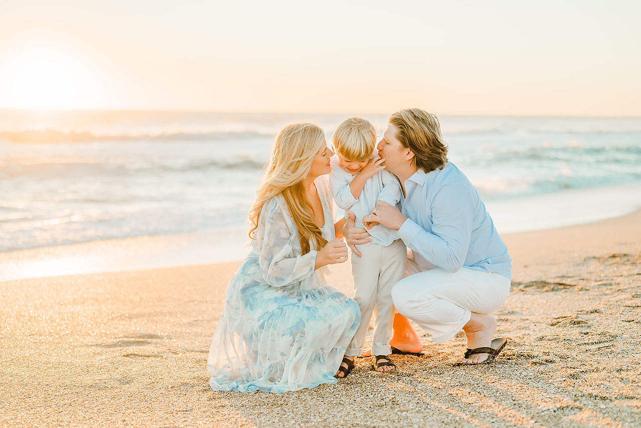 sunrise family photo session at the beach | Ponte Vedra, Jacksonville Beach Florida