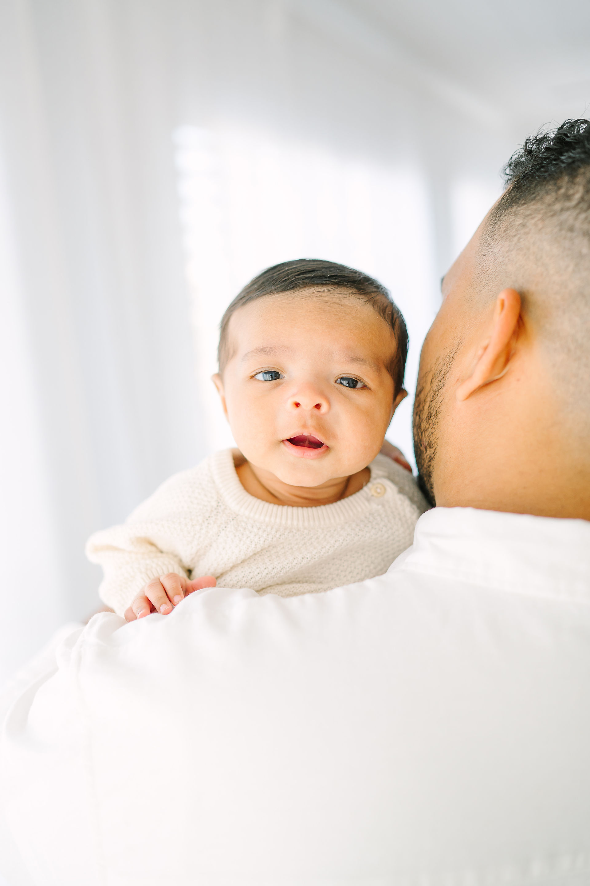 lifestyle newborn photography session in a studio Jacksonville, Florida