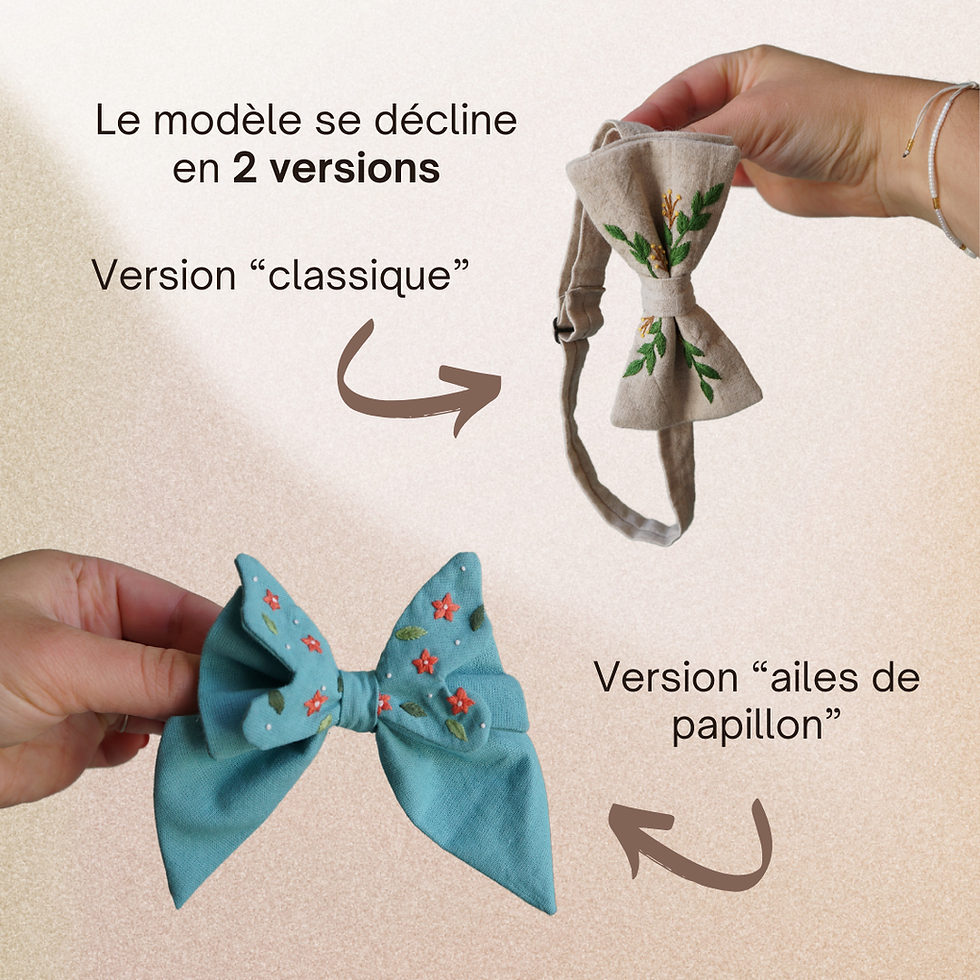 Miniature : Patron l'effet papillon : noeud papillon brodé