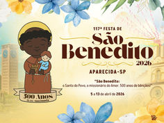 Paróquia lança arte e tema da 117ª Festa de São Benedito de 2026