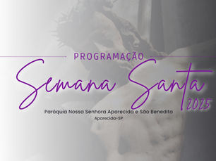 Programação da Semana Santa 2025