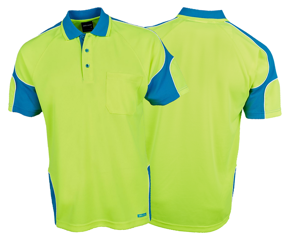 Thumbnail: 5x Hi Vis Arm Panel Polo - Front Print