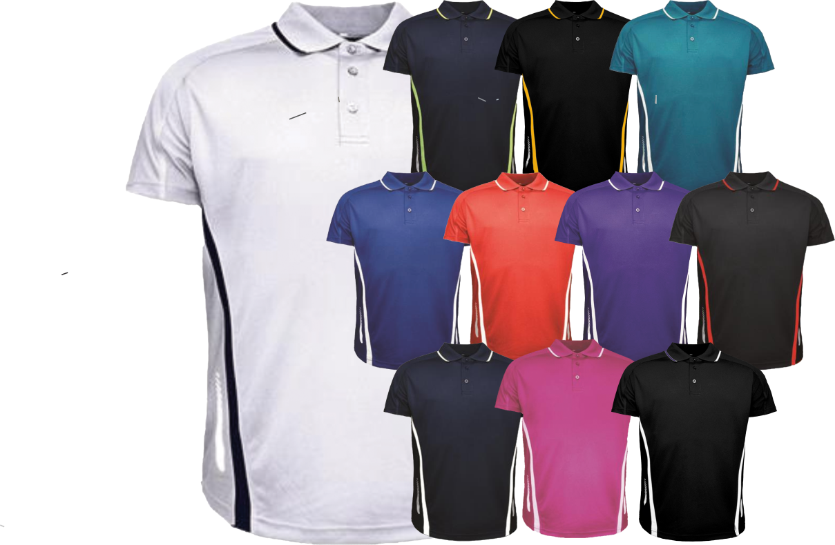 5x Elite Sports Polo - Front Print