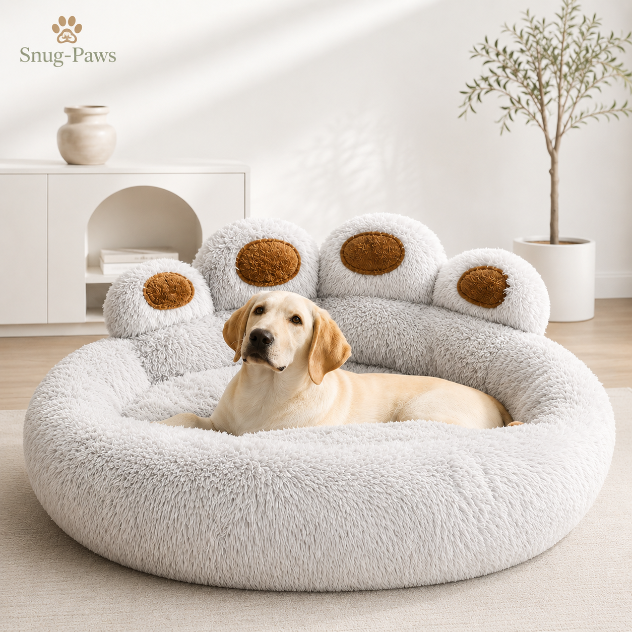 Winter Comfort Fluffy Dog Bed