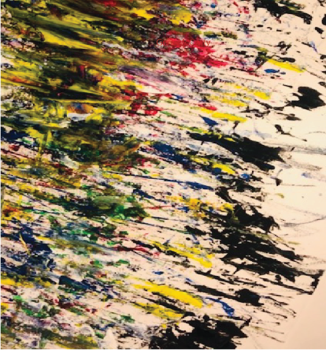 Abstract art print, vibrant colors,  (Unframed)