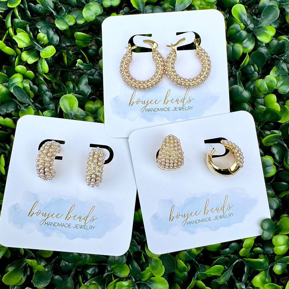 Thumbnail: Greta Pearl Hoops