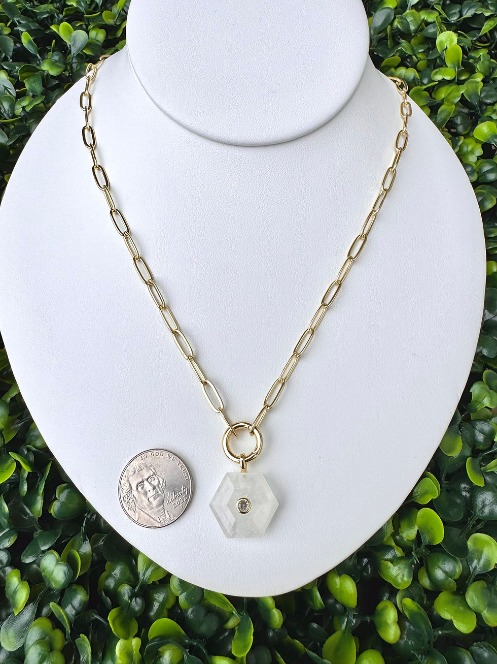 Thumbnail: Gemstone Chain Link Necklace
