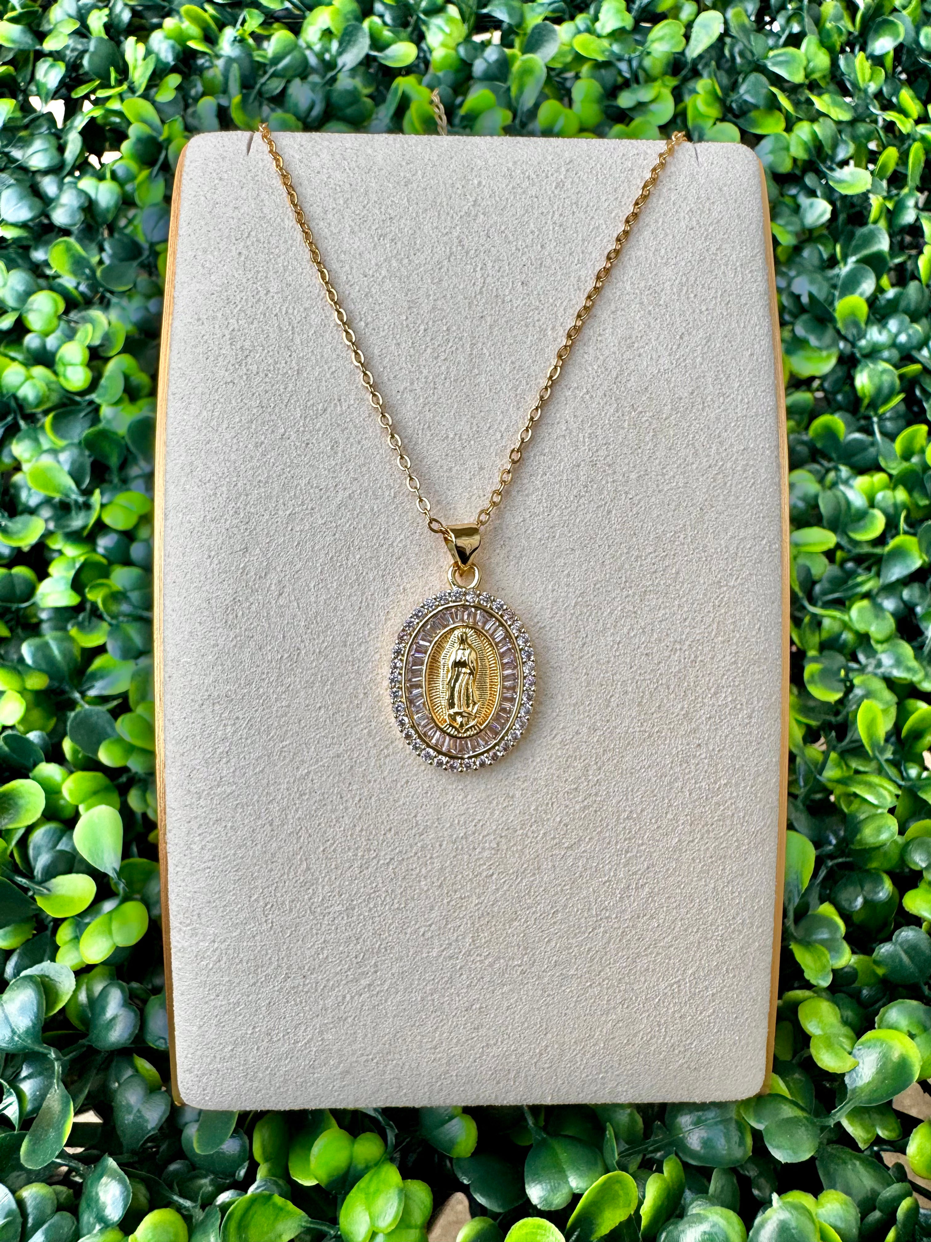 Mary Rhinestone Rows Necklace