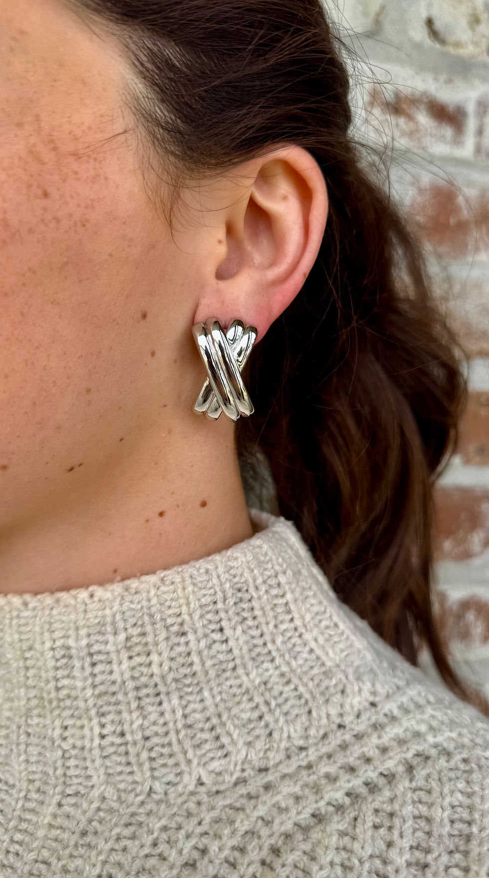 Thumbnail: CrissCross Statement Stud Earrings