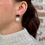 Thumbnail: Holiday Pearl Statement Earrings Brown